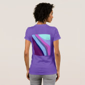 Paars Abstract artikel 308 T-shirt (Achterkant volledig)