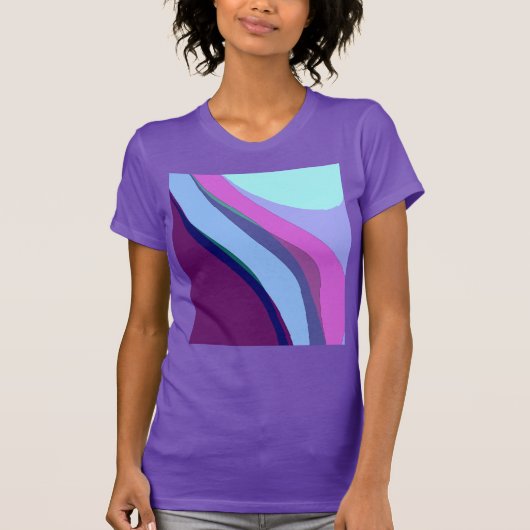 Paars Abstract artikel 308 T-shirt (Voorkant)