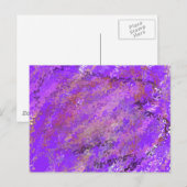 Paars abstract briefkaart (Voorkant / Achterkant)