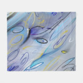 Paars abstract fleece deken (Voorkant (Horizontaal))