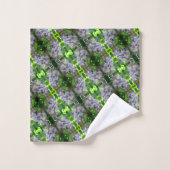 Paars Abstract fluitpatroon Wisteria Flower Bad Handdoek (Wasdoekje)