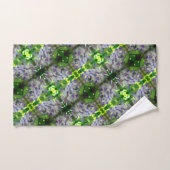 Paars Abstract fluitpatroon Wisteria Flower Bad Handdoek (Handdoek)