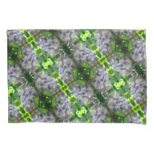 Paars Abstract fluitpatroon Wisteria Flower Kussensloop (Voorkant)