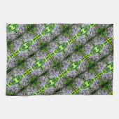 Paars Abstract fluitpatroon Wisteria Flower Theedoek (Horizontaal)