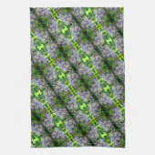 Paars Abstract fluitpatroon Wisteria Flower Theedoek (Verticaal)