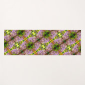 Paars Abstract fluitpatroon Wisteria Flower Yogamat (Voorkant (horizontaal))