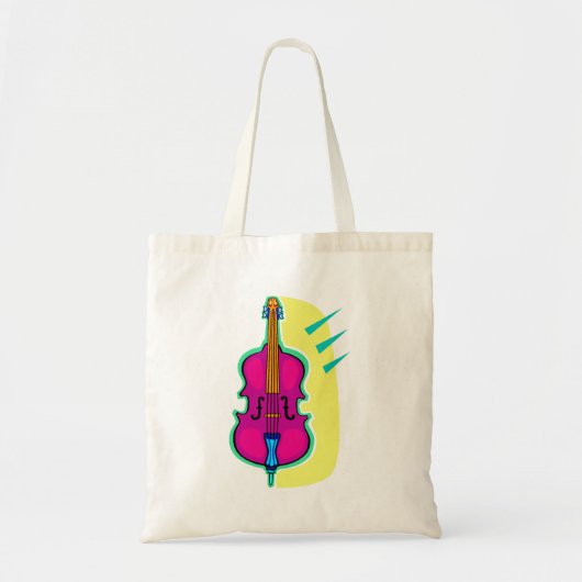 Paars Abstract grafisch Afbeelding Tote Bag (Voorkant)
