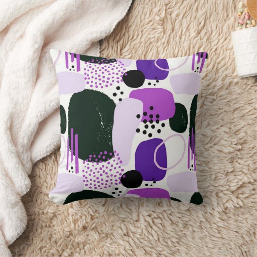 Paars abstract kussen (Deken)