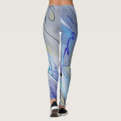 Paars abstract leggings (Achterkant)