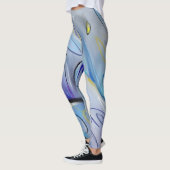 Paars abstract leggings (Links)