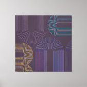 Paars Abstract Modern Canvas Afdruk (Voorkant)