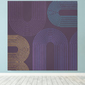 Paars Abstract Modern Canvas Afdruk (Insitu (Houten vloer))