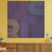 Paars Abstract Modern Canvas Afdruk (Insitu (Woonkamer))