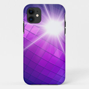 Paars abstract mozaïekstralerlicht Case-Mate iPhone case