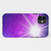 Paars abstract mozaïekstralerlicht Case-Mate iPhone case (Achterkant (horizontaal))