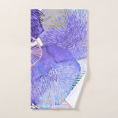 Paars abstract ontwerp bad handdoek (Handdoek)