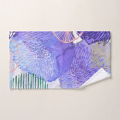 Paars abstract ontwerp bad handdoek (Handdoek)