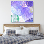 Paars abstract ontwerp canvas afdruk (Insitu (Slaapkamer))