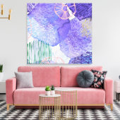 Paars abstract ontwerp canvas afdruk (Insitu (Woonkamer))