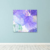 Paars abstract ontwerp canvas afdruk (Insitu (Houten vloer))