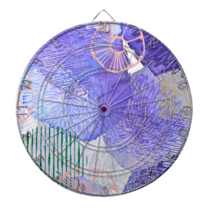 Paars abstract ontwerp dartbord