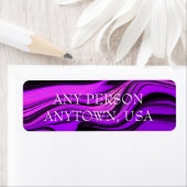 Paars abstract ontwerp etiket (Insitu)