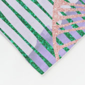 Paars abstract ontwerp fleece deken (Hoek)