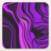 Paars abstract ontwerp kartonnen onderzetters (Voorkant)