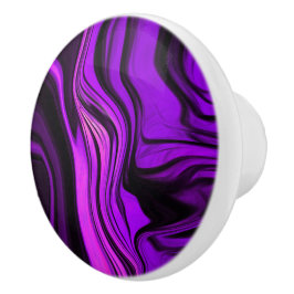 Paars abstract ontwerp keramische knop