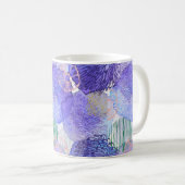 Paars abstract ontwerp koffiemok (Voorkant rechts)