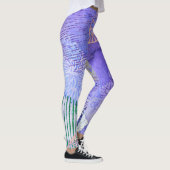 Paars abstract ontwerp leggings (Rechts)