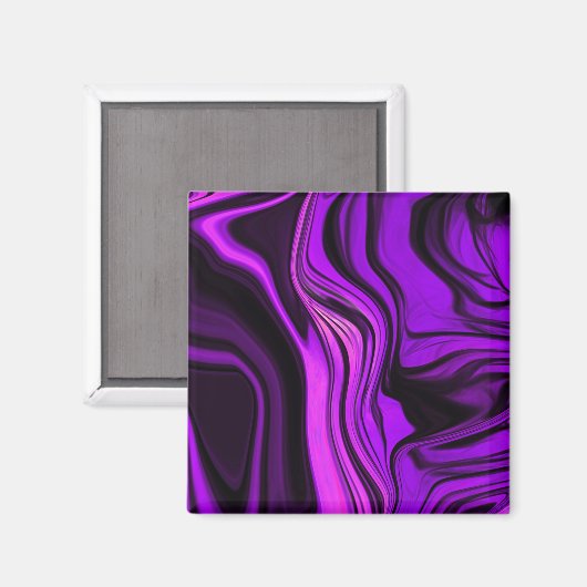 Paars abstract ontwerp magneet (Voorkant / Achterkant)
