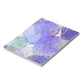 Paars abstract ontwerp notitieblok (Linkerzijde)