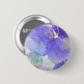 Paars abstract ontwerp ronde button 5,7 cm (Voorkant /achterkant)