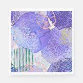 Paars abstract ontwerp servet (Voorkant)