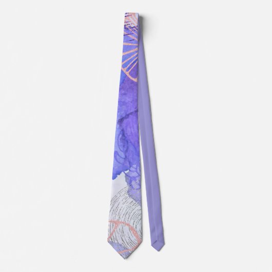Paars abstract ontwerp stropdas (Voorkant)