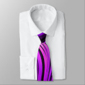 Paars abstract ontwerp stropdas (Gebonden)