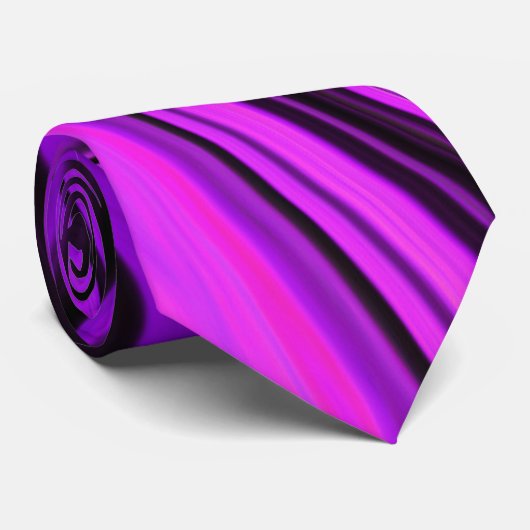 Paars abstract ontwerp stropdas (Opgerold)