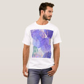 Paars abstract ontwerp t-shirt (Voorkant volledig)