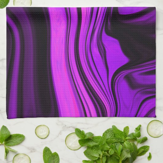 Paars abstract ontwerp theedoek (Gevouwen)