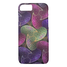 Paars Abstract Patroon Infinite Wish iPhone 16 Hoesje