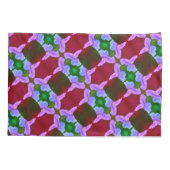 Paars Abstract patroonpatroon in het wild-orchidee Kussensloop (Achterkant)