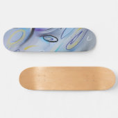 Paars abstract persoonlijk skateboard (Horizontaal)