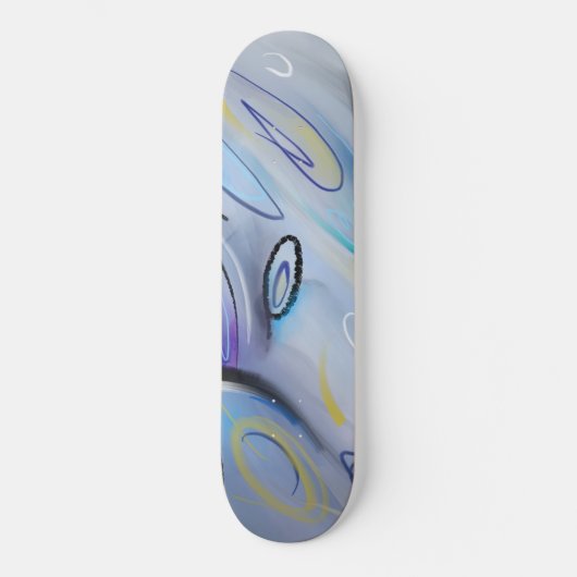 Paars abstract persoonlijk skateboard (Voorkant)