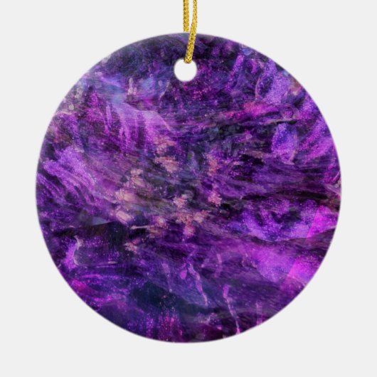 Paars Abstract Sterrenstelsel Ornament (Voorkant)