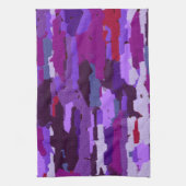 Paars Abstract Theedoek (Verticaal)