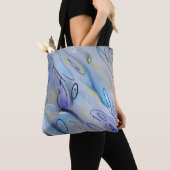 Paars abstract tote bag (Dichtbij)