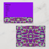 paars abstract visitekaartje (Voorkant / Achterkant)