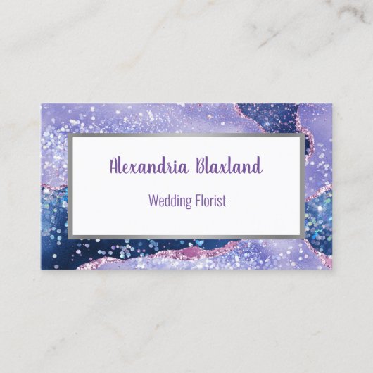 PAARS ABSTRACT WITTE VISITEKAARTJE (Voorkant)