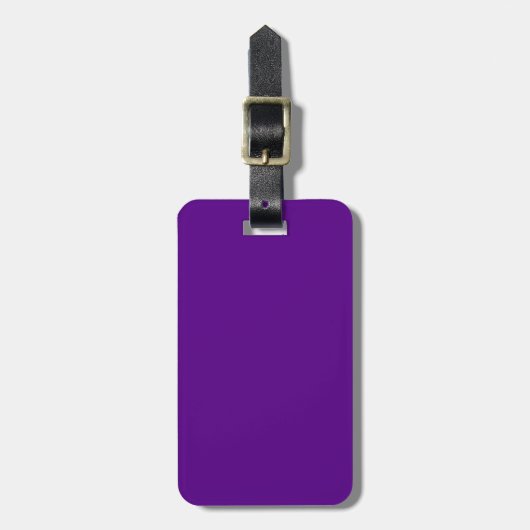 Paars Accent Color Decor Background Bagagelabel (Voorkant verticaal)